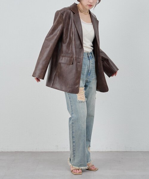 SHENERY（シーナリー）の「クラッシュデニム（デニムパンツ・レディース・ブルー/ブルー系その他・38/36）」の20枚目の写真