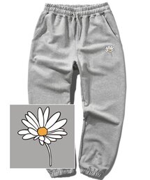 TRIPSHION（トリップション）の「PEACEFUL DAISY LOGO ジョガースウェットパンツ - グレー（スウェットパンツ）」
