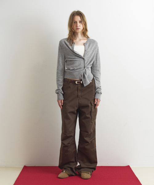 AOPT(アオプト)の「TWO WAY BUTTON CARDIGAN - GRAY(カーディガン/ボレロ・レディース・その他・SMALL/MEDIUM)」の5枚目の写真