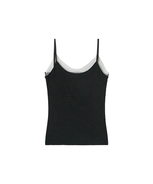 MAYVERU(メイバーユー)の「Flori Sleeveless T-Shirt _ Black(Tシャツ/カットソー・レディース・ブラック・FREE)」の1枚目の写真