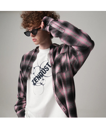 ZENDUST（ジェンダスト）の「Michelle Check Shirt PINK（シャツ/ブラウス）」