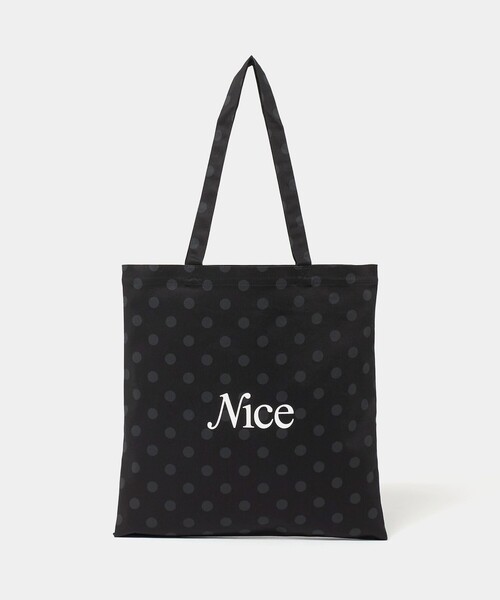 NICE WEATHER（ナイスウェザー）の「＜NICE WEATHER＞ドット シグネチャーロゴ トートバッグ（トートバッグ・レディース・その他2/その他1・FREE）」の2枚目の写真