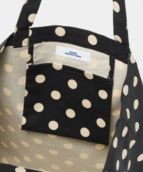 NICE WEATHER（ナイスウェザー）の「＜NICE WEATHER＞ドット シグネチャーロゴ トートバッグ（トートバッグ・レディース・その他2/その他1・FREE）」の9枚目の写真