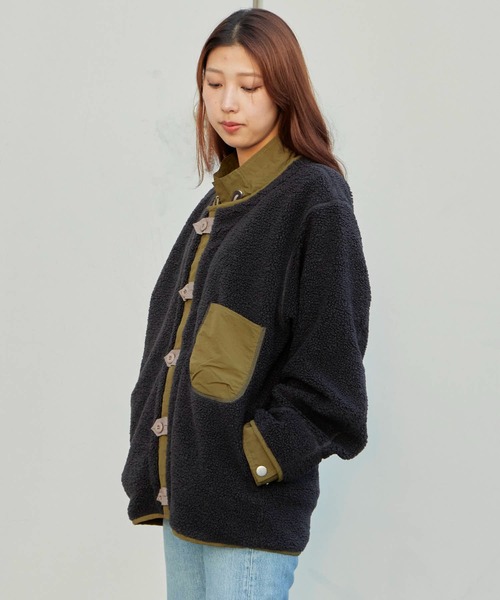Garance et VioLette/ギャランスエトヴィオレット レイヤードボアブルゾン