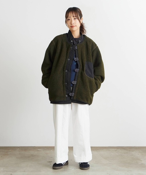 Garance et VioLette/ギャランスエトヴィオレット レイヤードボアブルゾン