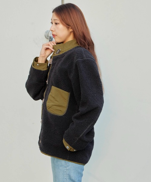 Garance et VioLette/ギャランスエトヴィオレット レイヤードボアブルゾン