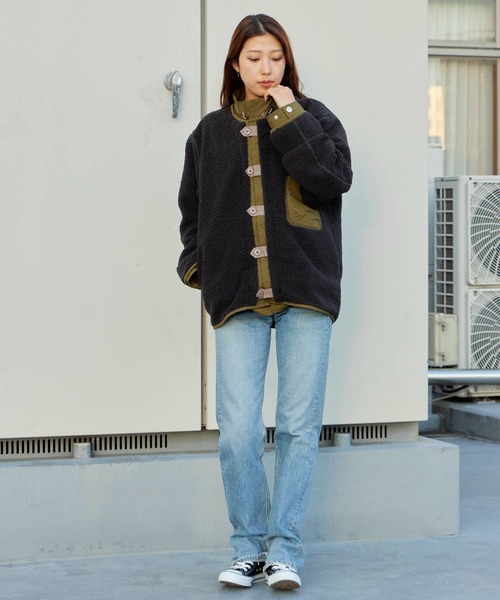Garance et VioLette/ギャランスエトヴィオレット レイヤードボアブルゾン