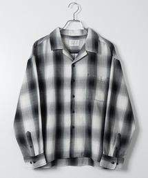 JOHN'S CLOSET | 【a】オンブレチェック ボックスシルエット オープンカラーシャツ(シャツ/ブラウス)