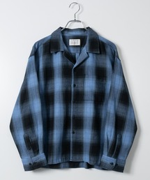JOHN'S CLOSET（ジョンズクローゼット）の「【a】オンブレチェック ボックスシルエット オープンカラーシャツ（シャツ/ブラウス）」