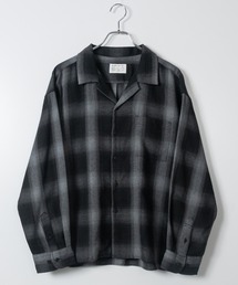 JOHN'S CLOSET（ジョンズクローゼット）の「【a】オンブレチェック ボックスシルエット オープンカラーシャツ（シャツ/ブラウス）」