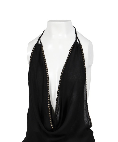 TATIANA BACKLESS STUDDED TOP（タンクトップ）｜Jaded London（ジェイ