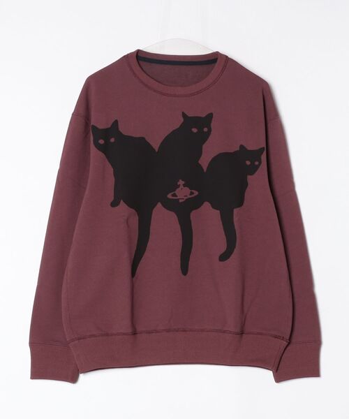 Vivienne Westwood MAN（ヴィヴィアンウエストウッドマン）の「CATS スウェットシャツ（Tシャツ/カットソー・レディース・レッド/ブラック・L/M/S）」の2枚目の写真