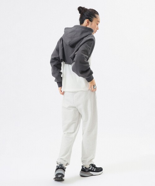 BEAMS BOY（ビームスボーイ）の「スウェット ボレロ（スウェット・レディース・ナチュラル/チャコールグレー/ピンク・ONE SIZE）」の10枚目の写真