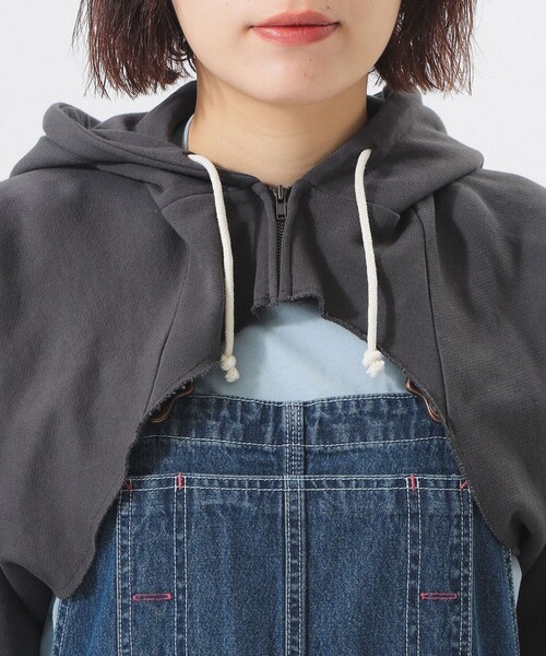 BEAMS BOY（ビームスボーイ）の「スウェット ボレロ（スウェット・レディース・ナチュラル/チャコールグレー/ピンク・ONE SIZE）」の19枚目の写真