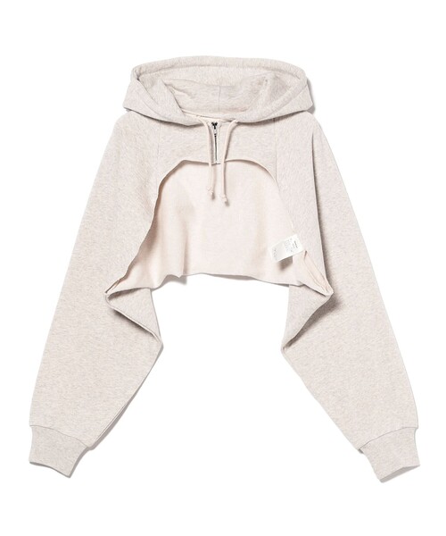 BEAMS BOY(ビームスボーイ)の「スウェット ボレロ(スウェット・レディース・ナチュラル/チャコールグレー/ピンク・ONE SIZE)」の15枚目の写真