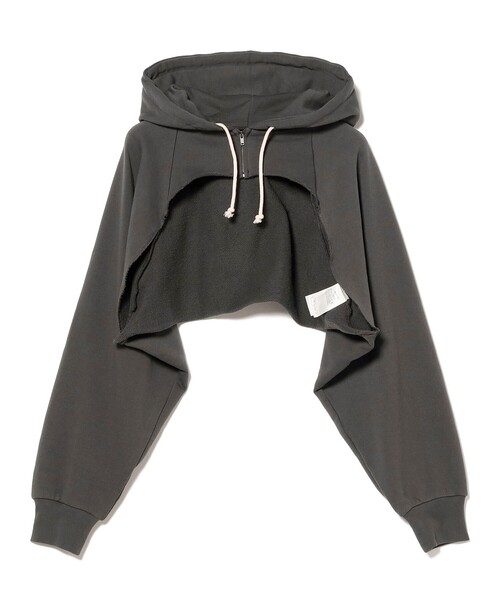 BEAMS BOY(ビームスボーイ)の「スウェット ボレロ(スウェット・レディース・ナチュラル/チャコールグレー/ピンク・ONE SIZE)」の18枚目の写真