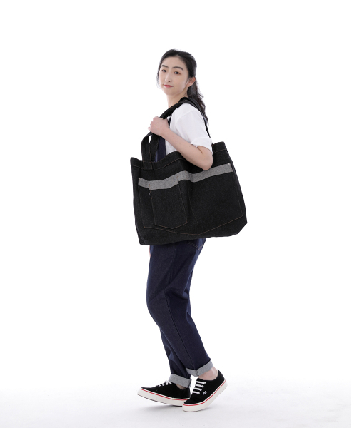 SAINTCREW(セントクルー)の「ウォーカー&ビルダーメガビックデニムショルダーバッグWBM-109ブラックBRS(エコバッグ/サブバッグ・メンズ・その他・フリー)」の8枚目の写真