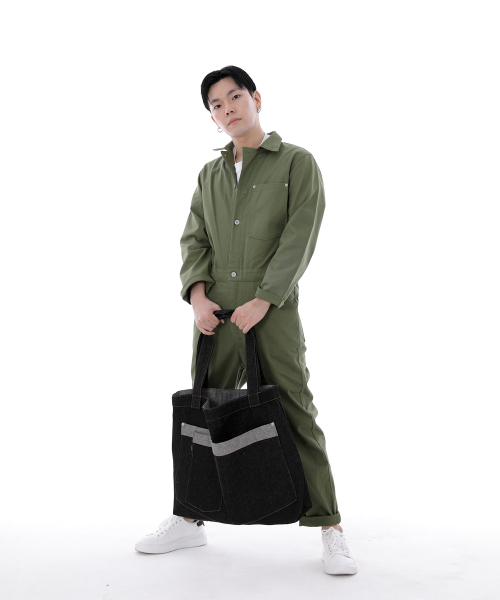 SAINTCREW(セントクルー)の「ウォーカー&ビルダーメガビックデニムショルダーバッグWBM-109ブラックBRS(エコバッグ/サブバッグ・メンズ・その他・フリー)」の9枚目の写真