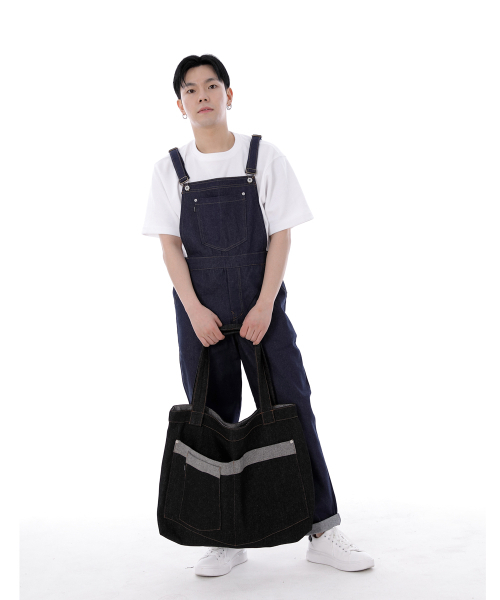 SAINTCREW(セントクルー)の「ウォーカー&ビルダーメガビックデニムショルダーバッグWBM-109ブラックBRS(エコバッグ/サブバッグ・メンズ・その他・フリー)」の12枚目の写真