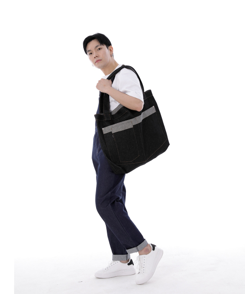 SAINTCREW(セントクルー)の「ウォーカー&ビルダーメガビックデニムショルダーバッグWBM-109ブラックBRS(エコバッグ/サブバッグ・メンズ・その他・フリー)」の13枚目の写真