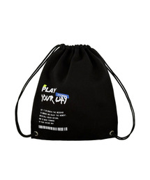 GET IT ON（ゲットイットオン）の「プレイユアウェイストリングバッグ_ブラック（バックパック/リュック）」
