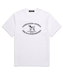 ANIMAL LOGO オーバーサイズ 半袖Tシャツ (DS004) ホワイト