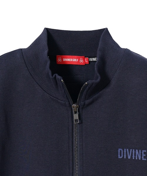 DIVINER GOLF(ディバイナー ゴルフ)の「【DIVINER GOLF】スムース袖刺繍スタンドジャケット メンズ ゴルフウェア スウェット スエット ブラック ネイビー グレー 春服 冬服(その他アウター・メンズ・ネイビー/杢グレー/ブラック・XXL/XL/L/M)」の12枚目の写真
