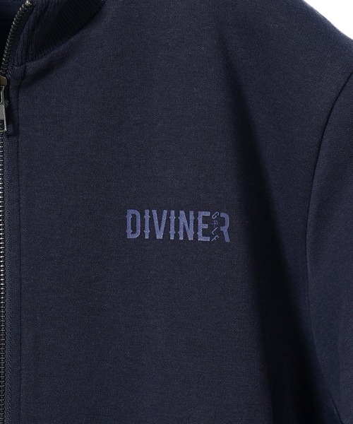 DIVINER GOLF(ディバイナー ゴルフ)の「【DIVINER GOLF】スムース袖刺繍スタンドジャケット メンズ ゴルフウェア スウェット スエット ブラック ネイビー グレー 春服 冬服(その他アウター・メンズ・ネイビー/杢グレー/ブラック・XXL/XL/L/M)」の13枚目の写真