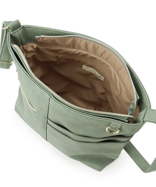 SHOO・LA・RUE（シューラルー）の「【8ポケット】フロント切り替えショルダーバッグ（ショルダーバッグ・レディース・ベージュ/ライトパープル/グリーン/ピンク系/ブルー/ブラック・00）」の7枚目の写真