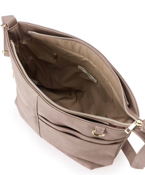 SHOO・LA・RUE（シューラルー）の「【8ポケット】フロント切り替えショルダーバッグ（ショルダーバッグ・レディース・ベージュ/ライトパープル/グリーン/ピンク系/ブルー/ブラック・00）」の9枚目の写真