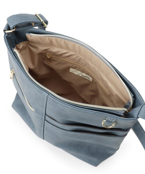 SHOO・LA・RUE（シューラルー）の「【8ポケット】フロント切り替えショルダーバッグ（ショルダーバッグ・レディース・ベージュ/ライトパープル/グリーン/ピンク系/ブルー/ブラック・00）」の10枚目の写真