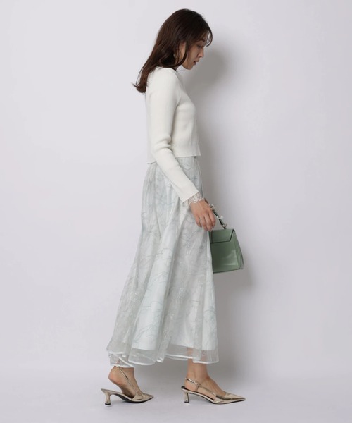 JUSGLITTY(ジャスグリッティー)の「キラキラ刺繍マーメイドスカート(スカート・レディース・モカ/ミント・0/1/2)」の13枚目の写真