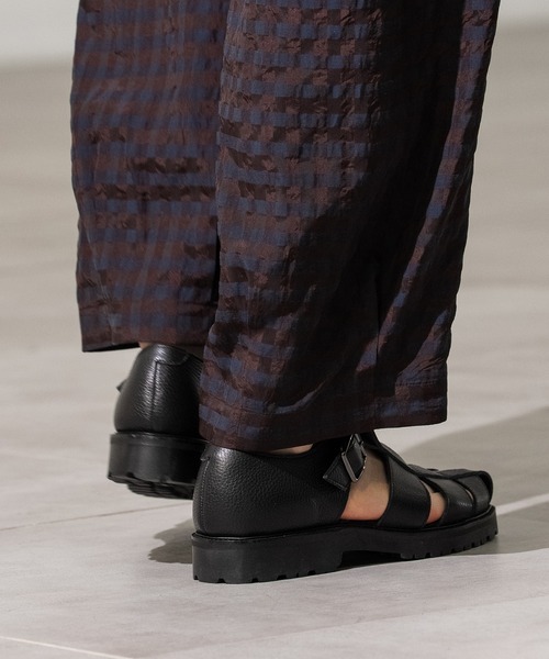 CITY TOKYO（シティトウキョウ）の「【CITY TOKYO/シティートーキョー】Vibram sole gurkha sandal（サンダル・メンズ・ダークブラウン/ブラック・1/2/3）」の6枚目の写真