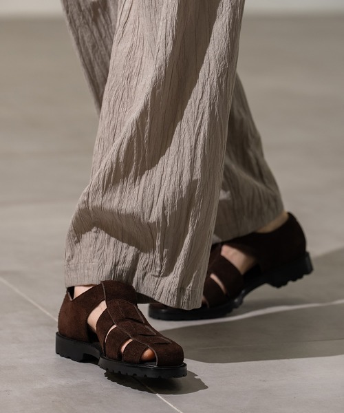 CITY TOKYO（シティトウキョウ）の「【CITY TOKYO/シティートーキョー】Vibram sole gurkha sandal（サンダル・メンズ・ダークブラウン/ブラック・1/2/3）」の9枚目の写真