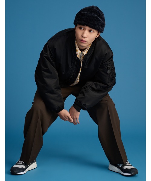 Little sunny bite（リトルサニーバイト）の「《AVIREX x little sunny bite MA1》（MA-1・レディース・ブラック×ピンク・MEDIUM）」の2枚目の写真