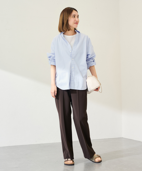 FRAMeWORK（フレームワーク）の「コットンフライスダメージL/Tee（Tシャツ/カットソー・レディース・ホワイト/ベージュ/カーキ・FREE）」の4枚目の写真