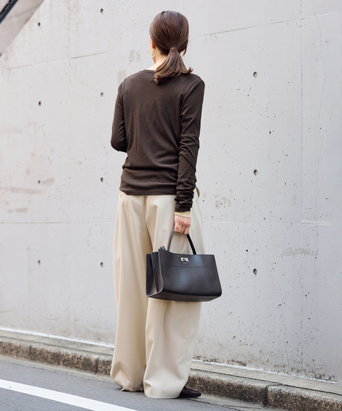 FRAMeWORK（フレームワーク）の「コットンフライスダメージL/Tee（Tシャツ/カットソー・レディース・ホワイト/ベージュ/カーキ・FREE）」の17枚目の写真