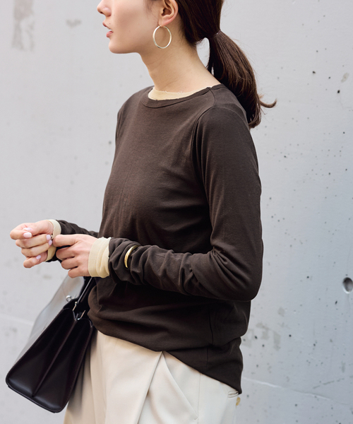 FRAMeWORK（フレームワーク）の「コットンフライスダメージL/Tee（Tシャツ/カットソー・レディース・ホワイト/ベージュ/カーキ・FREE）」の20枚目の写真