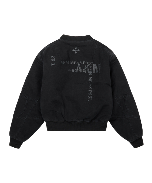 AAKAM（アーカム）の「Distressed Cotton MA-1 Jacket (Black)（ブルゾン・レディース・その他・1/2）」の8枚目の写真