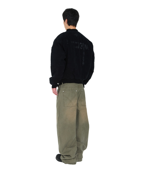 AAKAM（アーカム）の「Distressed Cotton MA-1 Jacket (Black)（ブルゾン・レディース・その他・1/2）」の5枚目の写真