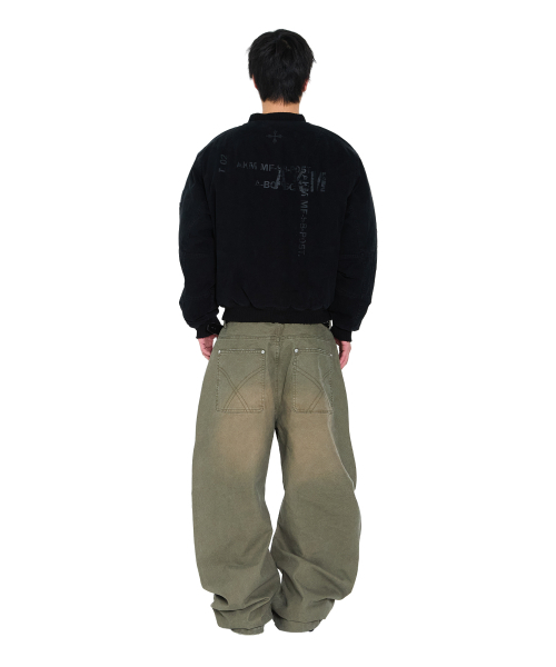 AAKAM（アーカム）の「Distressed Cotton MA-1 Jacket (Black)（ブルゾン・レディース・その他・1/2）」の4枚目の写真