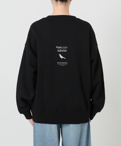 POET MEETS DUBWISE（ポエットミーツダブワイズ）の「【別注】POET MEETS DUBWISE HOPE OVERSIZED スウェット（スウェット・レディース・ホワイト/グレー/ブラック・FREE）」の5枚目の写真