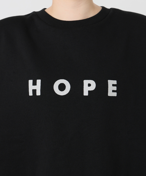 POET MEETS DUBWISE（ポエットミーツダブワイズ）の「【別注】POET MEETS DUBWISE HOPE OVERSIZED スウェット（スウェット・レディース・ホワイト/グレー/ブラック・FREE）」の9枚目の写真