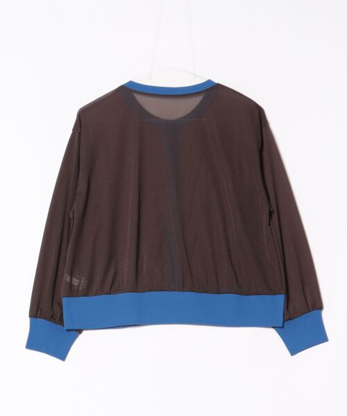 Doux archives（ドゥアルシーヴ）の「【ZOZO限定】バイカラーシアーカーディガン（カーディガン/ボレロ・レディース・ブラック/ベージュ/ブラウン・FREE）」の4枚目の写真