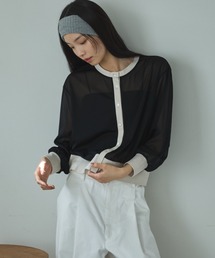 Doux archives | 【ZOZO限定】バイカラーシアーカーディガン(カーディガン/ボレロ)