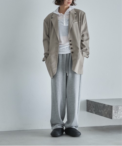 feepur（フェピュール）の「ヘンリーネックフーディーシアーロンTee（Tシャツ/カットソー・レディース・ブラウン/オフホワイト/グレー/ブラック・MEDIUM）」の18枚目の写真