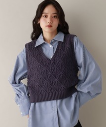 RAGEBLUE（レイジブルー）の「ダイヤ柄ニットベスト（ベスト）」