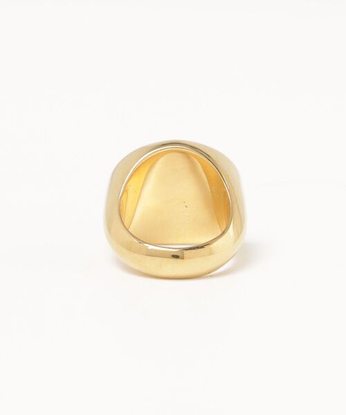 MM6 Maison Margiela（ｴﾑｴﾑｼｯｸｽ ﾒｿﾞﾝ ﾏﾙｼﾞｪﾗ）の「RING SM7UQ0119（ネックレス・メンズ・シルバー/ゴールド・MEDIUM/SMALL）」の3枚目の写真