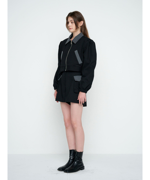MOIFAIRE(モイフェア)の「BULD POINTED WOOL JACKET / BLACK(その他アウター・レディース・その他・FREE)」の2枚目の写真
