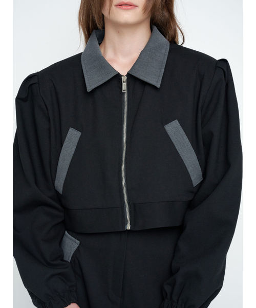 MOIFAIRE(モイフェア)の「BULD POINTED WOOL JACKET / BLACK(その他アウター・レディース・その他・FREE)」の5枚目の写真